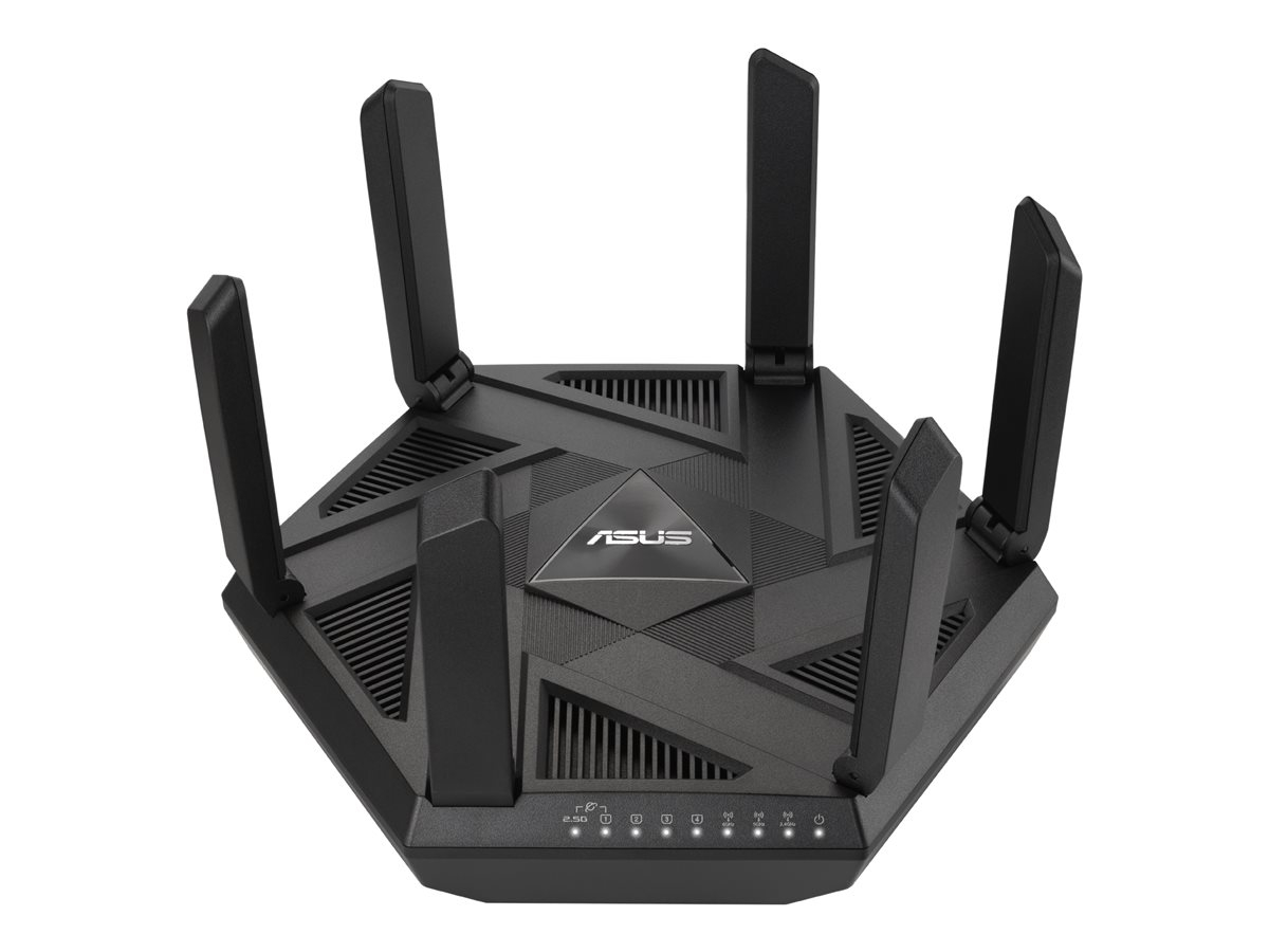 ASUS RT AXE7800 - Router Tri Band WiFi 6E AX7800, 2.5GbE, 6 antene, AiMesh, Gaming
