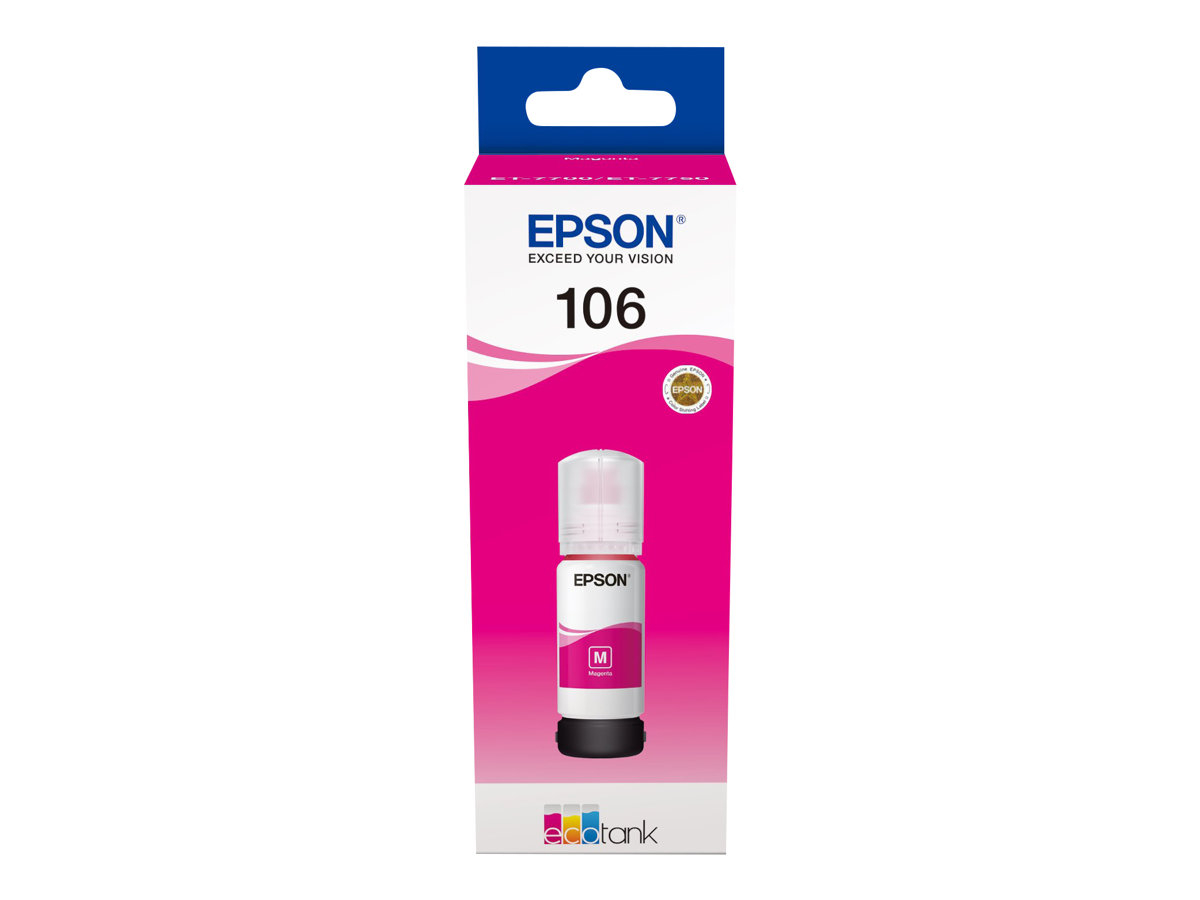 Epson CARTUS MAGENTA 106 C13T00R340 65 ML ORIGINAL EPSON L7160 CISS - imagine 2