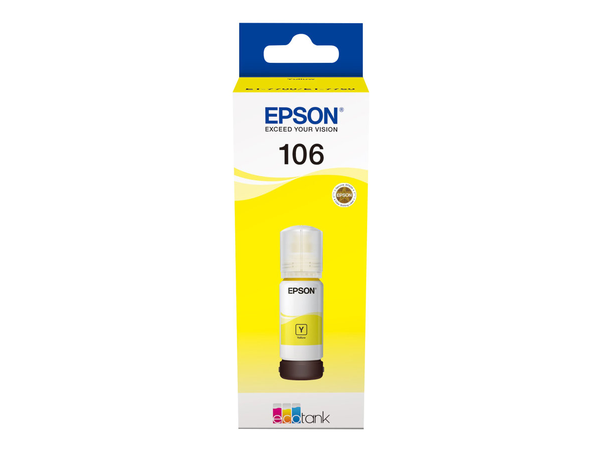 Epson 106 Yellow - C13T00R440, 70 ml, EcoTank ET 7700   ET 7750   L7160   L7180