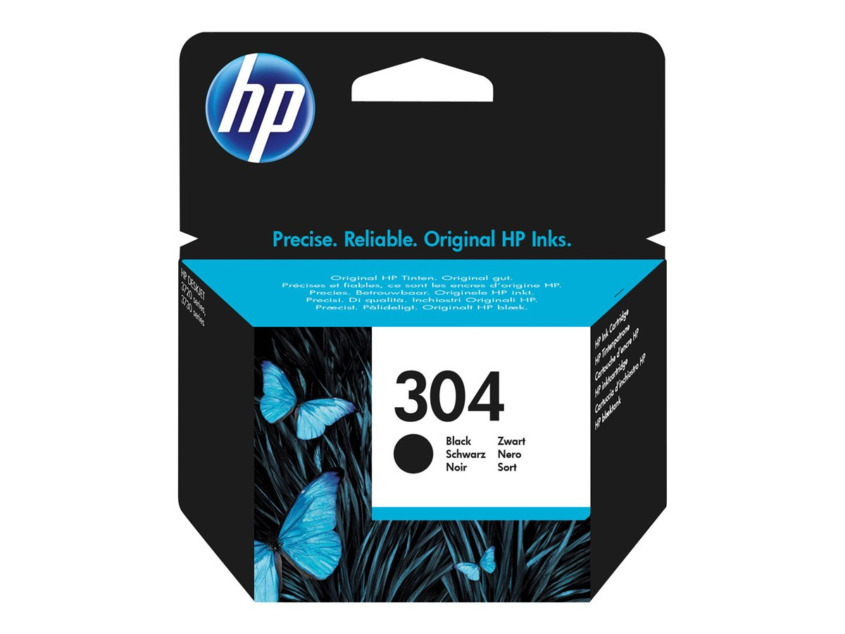 HP 304 Black - Cartus Cerneala Original, 120 pagini, N9K06AE, Black