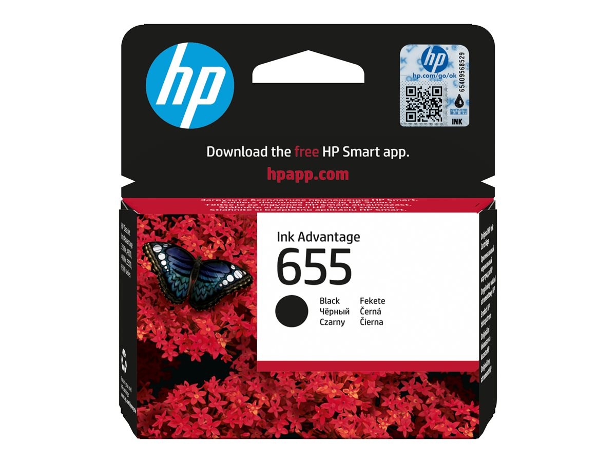HP CZ109AE - Cartus Cerneala HP 655 Black, 14 ml, 550 pagini, DeskJet Ink Advantage
