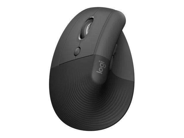Mouse Lift Left Vertical Ergonomic Graphite Black - imagine 3