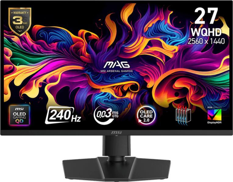 Monitor MAG 273QP QD-OLED X24 240Hz QHD QD-OLED 26.5inch Negru - imagine 2