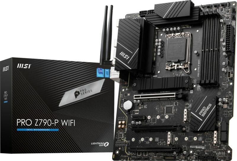 MSI PRO Z790 P WIFI - Placa de baza ATX, LGA1700, DDR5 7000+, PCIe 5.0, Wi Fi 6, 2.5Gb LAN, HDMI, DP, USB C
