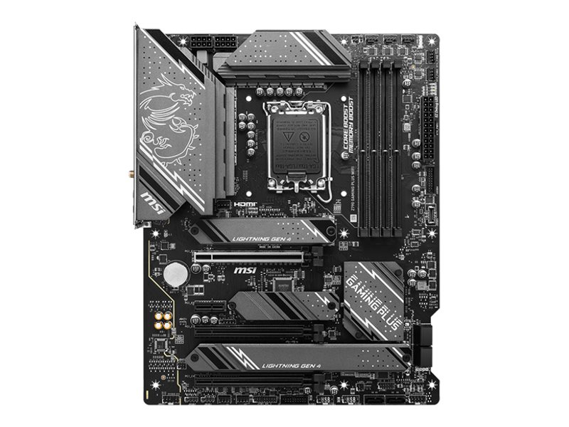 MSI Z790 GAMING PLUS WIFI - Placa de baza LGA1700, DDR5, ATX, Wi Fi 6E, HDMI DP