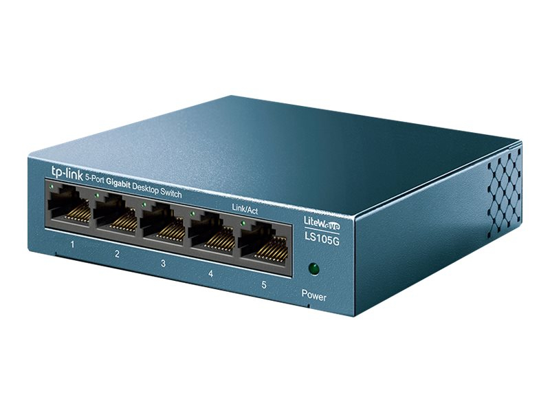 Switch 5 porturi Gigabit metalic TP-Link, LS105G - imagine 3