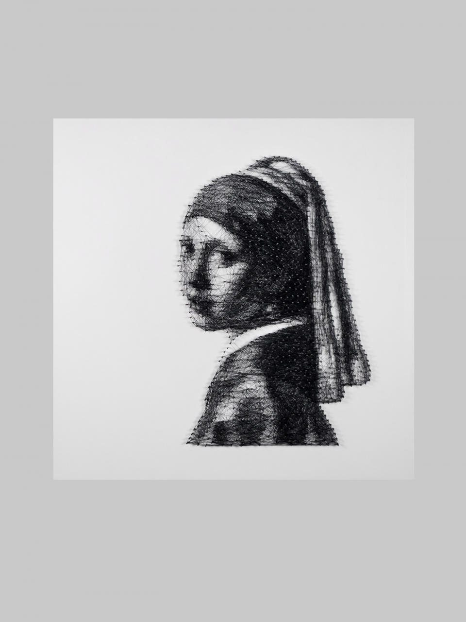 PEARL EARRING GIRL STRING ART [1]