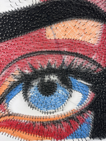 COLORED EYE STRING ART [3]