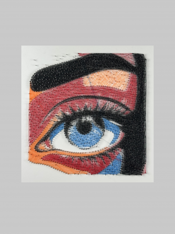 String Art - COLORED EYE STRING ART