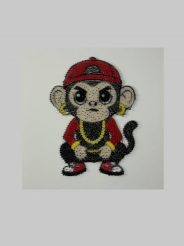 String Art - Monkey String Art