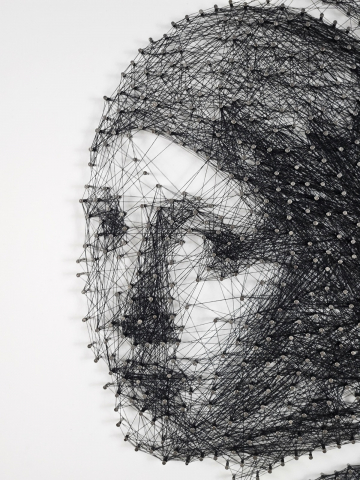 PEARL EARRING GIRL STRING ART [1]