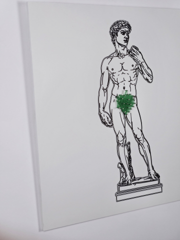 STATUE OF DAVID STRING ART [3]