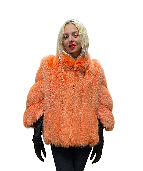 Pelerină Andreea vulpe polară Orange [1]