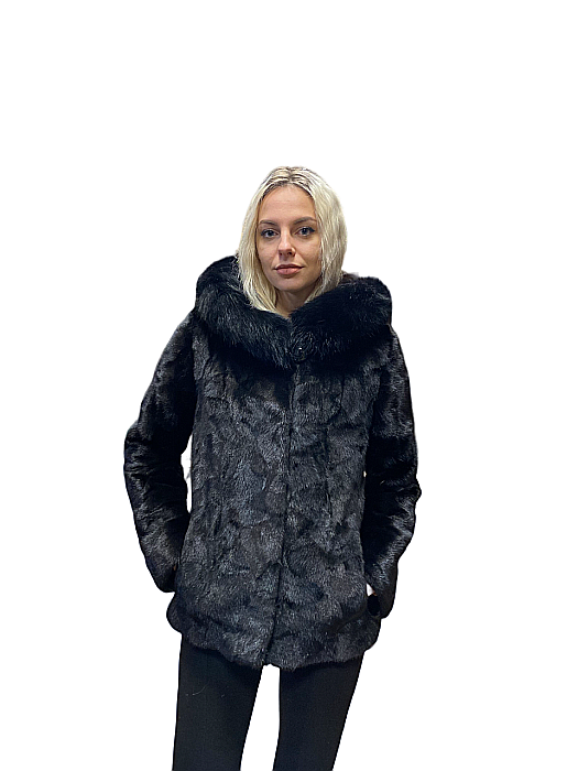 Jachetă Vizon Black cu glugă [1]