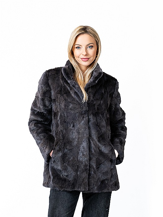 Jachetă de vizon Petrol Grey [1]