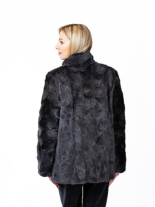 Jachetă de vizon Petrol Grey [3]