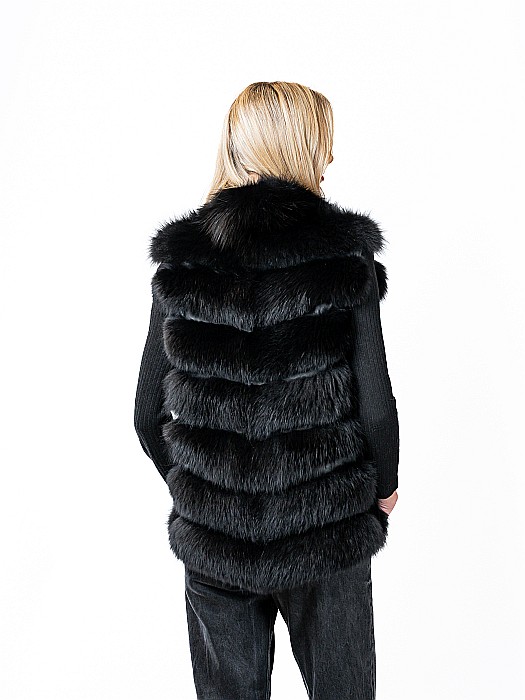 Vestă vulpe polară Black [3]
