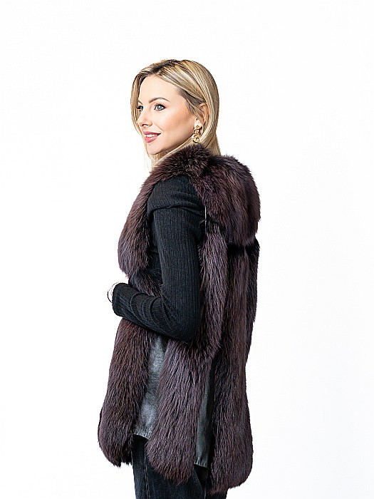 Vestă vulpe polară Dark Purple [2]