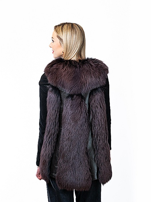 Vestă vulpe polară Dark Purple [3]