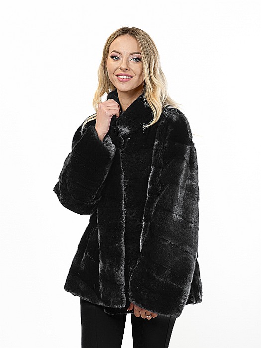 Jachetă de vizon premium Black [1]