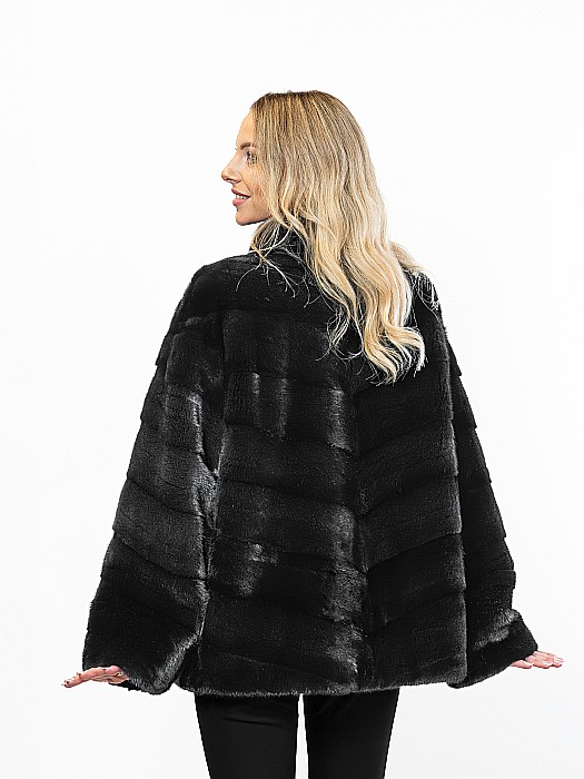 Jachetă de vizon premium Black [3]