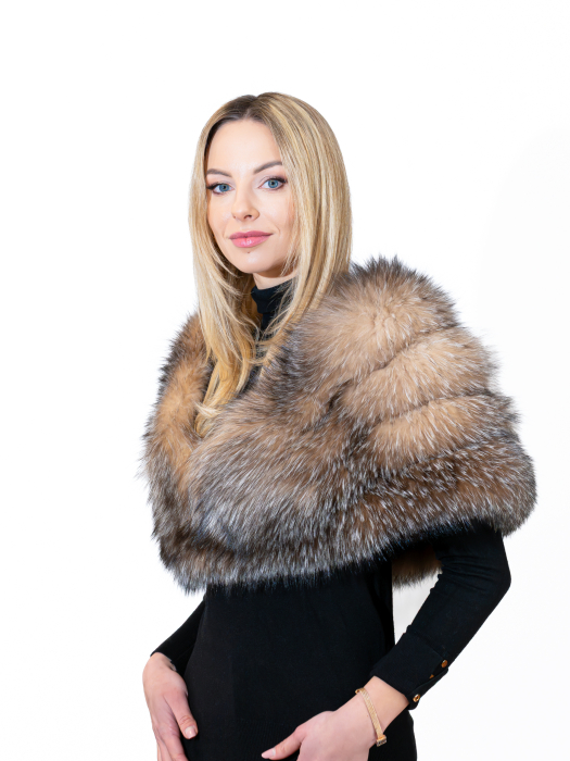 Etolă de vulpe Argintie-Crystal [2]