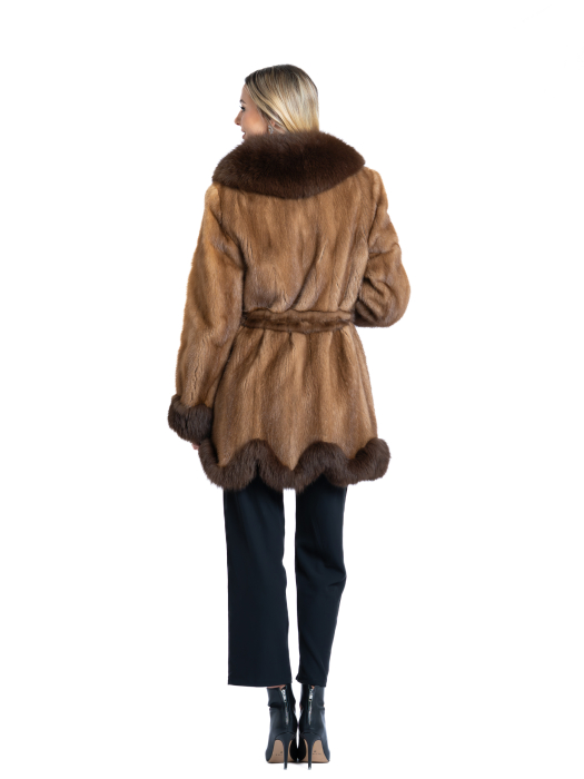 Haină Chestnut Mink Sara [3]