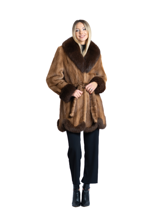 Haină Chestnut Mink Sara [1]