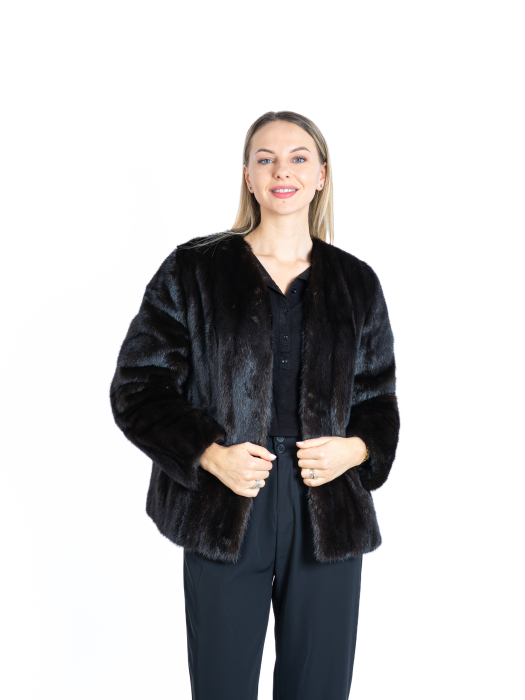 Haină versatilă vizon Dark Brown - model 3 in 1 [5]