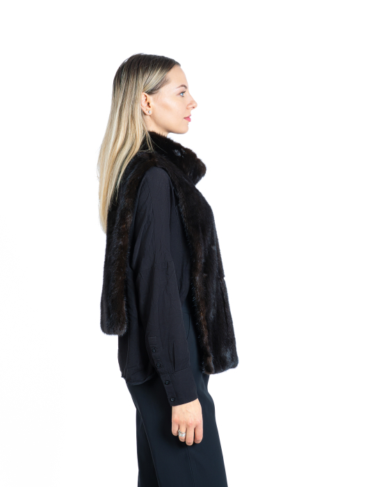 Haină versatilă vizon Dark Brown - model 3 in 1 [2]