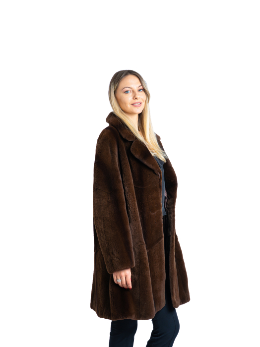 Haină vizon velur Brown [2]