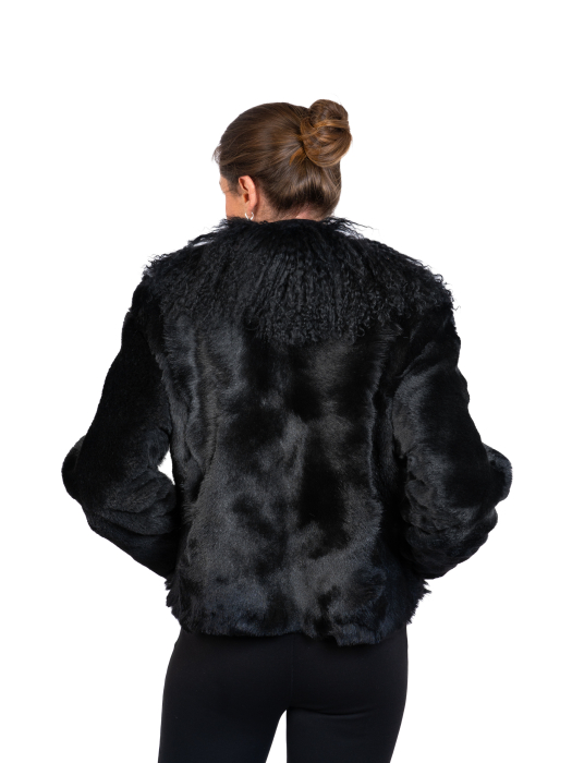 Jachetă mouton & mongolian Black [3]