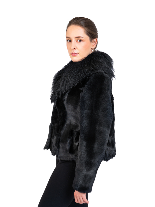 Jachetă mouton & mongolian Black [2]