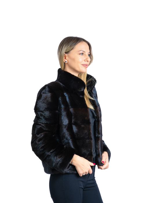 Jachetă vizon Black Brown [2]