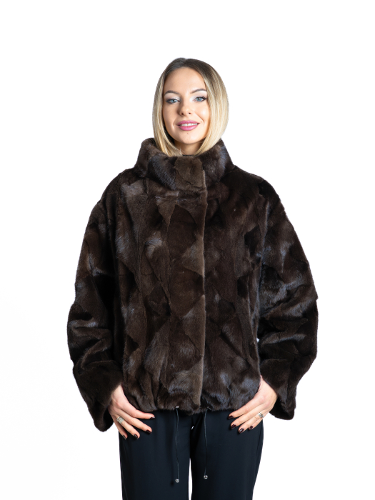 Jachetă vizon MRR Brown - oversized [1]