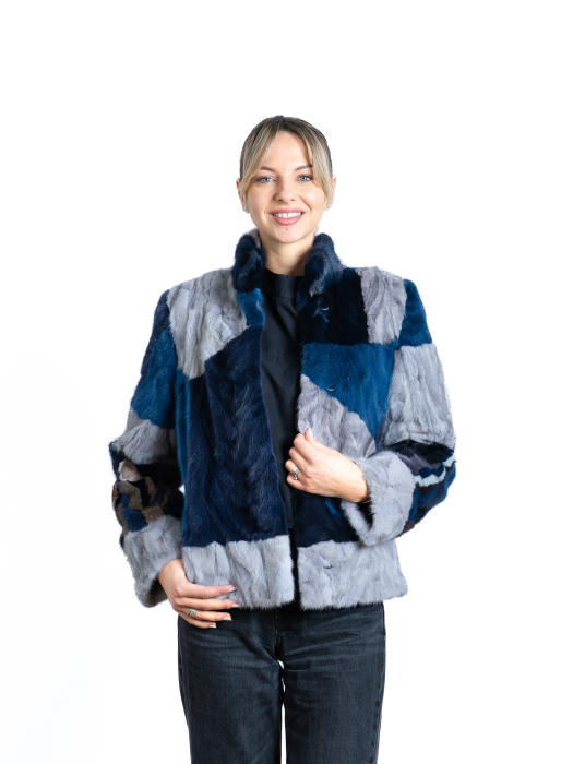 Jachetă vizon MRR multicolor [1]