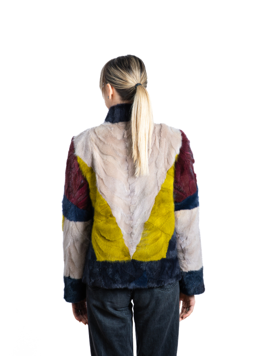 Jachetă vizon MRR multicolor [3]