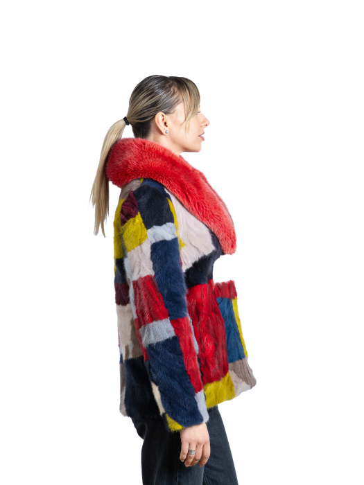 Jachetă vizon MRR multicolor [2]