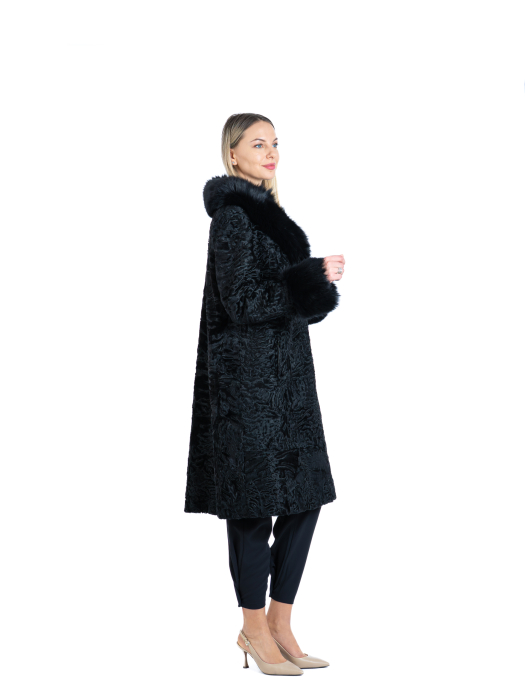 Palton astrahan Black [2]