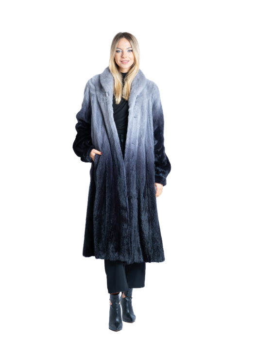 Palton nurcă Ombre Blue [1]