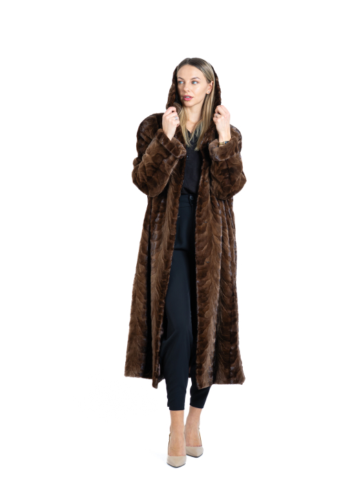 Palton vizon MRR cu glugă Brown [1]