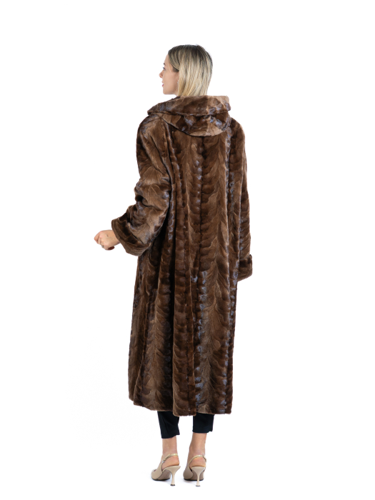 Palton vizon MRR cu glugă Brown [3]