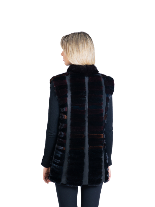 Vestă vizon multicolor [2]