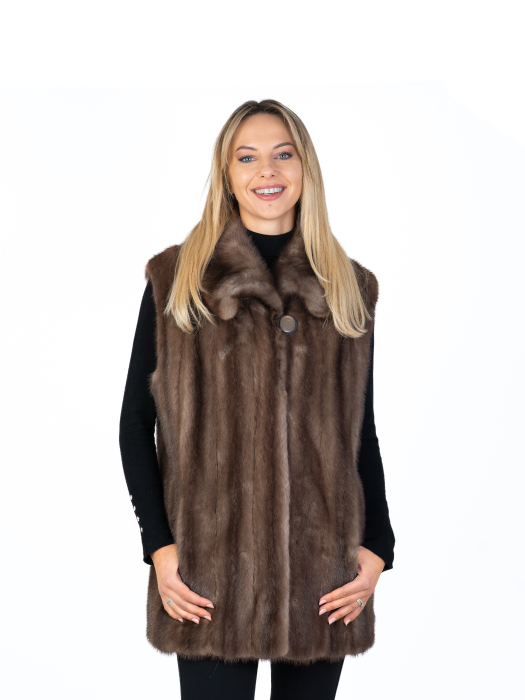 Vestă vizon Pastel Brown [1]