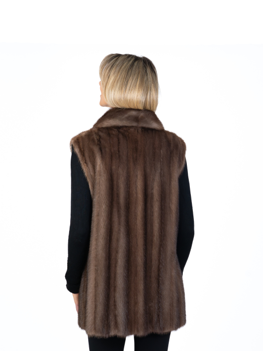 Vestă vizon Pastel Brown [2]