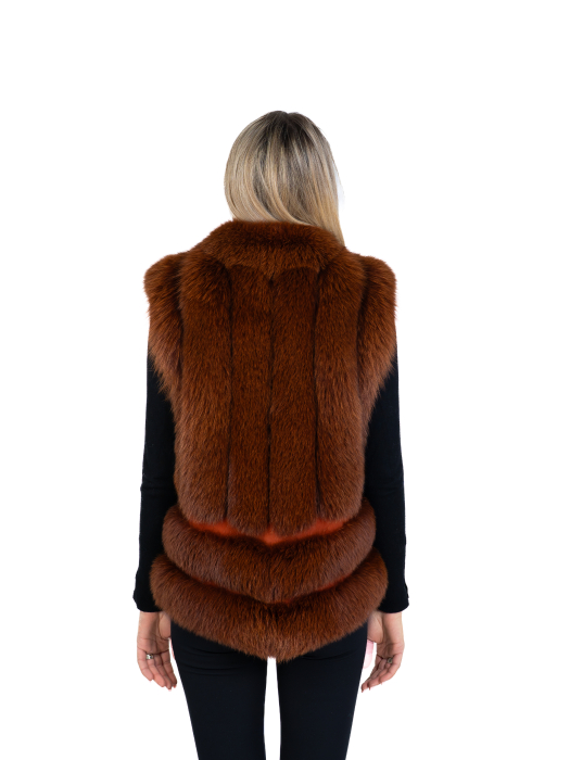 Vestă vulpe polară Mahogany [2]