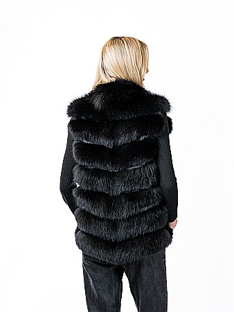 Vestă vulpe polară Black [2]