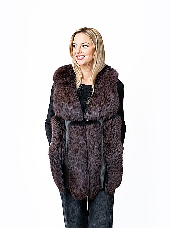 Veste - Vestă vulpe polară Dark Purple