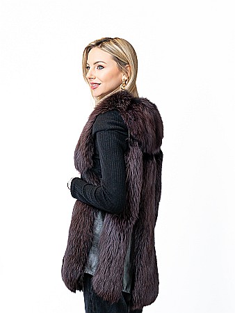 Vestă vulpe polară Dark Purple [1]