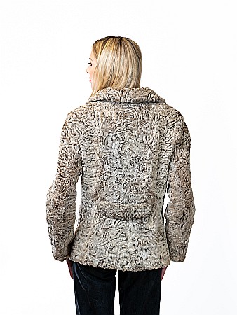 Jachetă scurtă astrahan Beige [2]